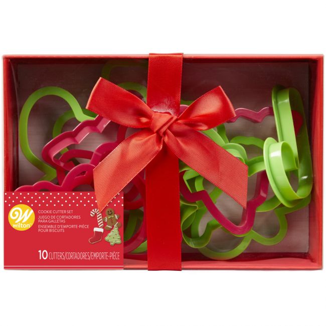 Set de cortadores de galletas navideñas - pack 10 uds.