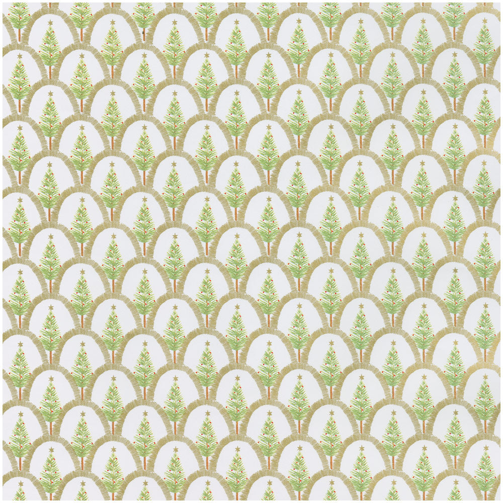 Rollo de papel de regalo arboles de navidad