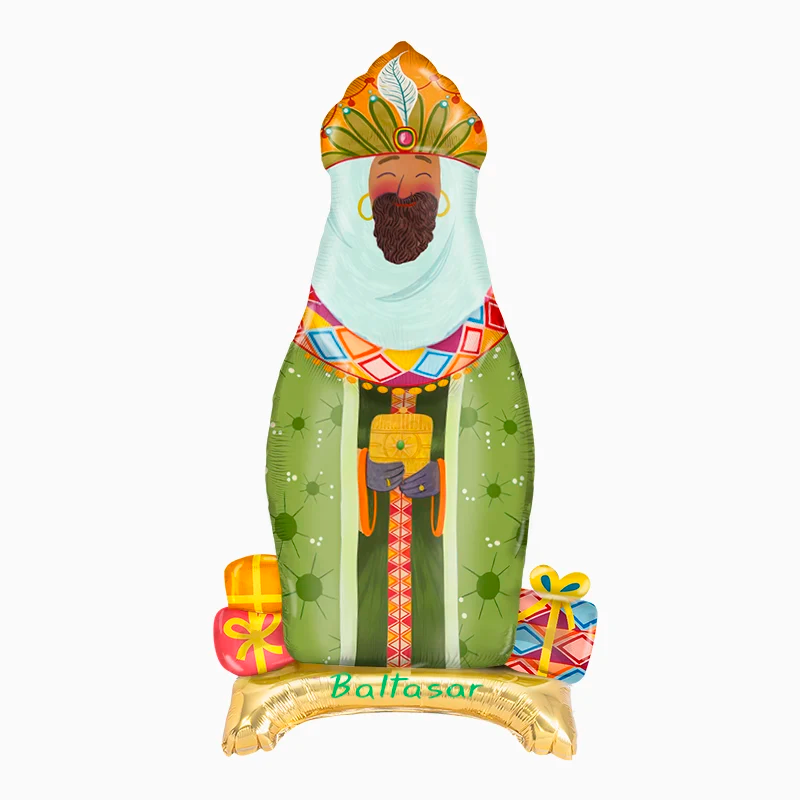 Globo Rey Mago Baltasar para inflar con aire