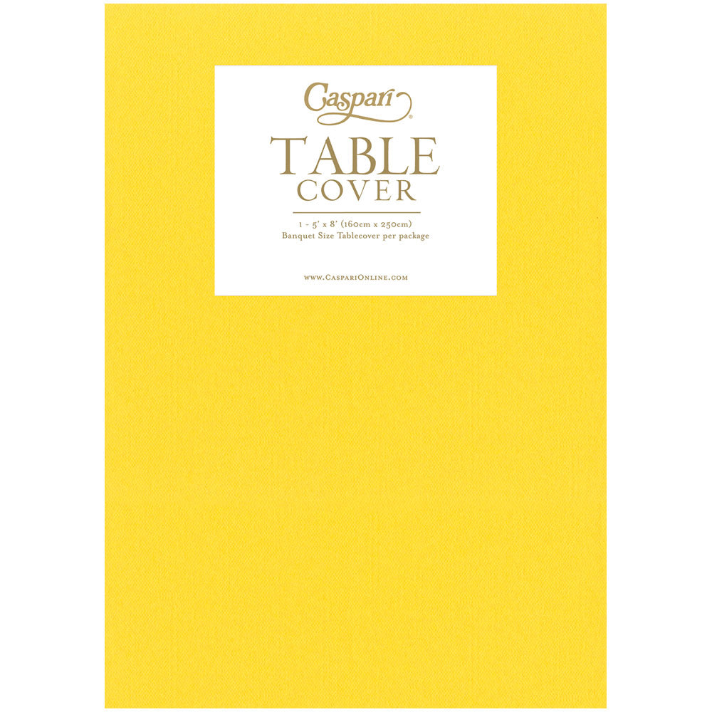 Mantel de papel amarillo