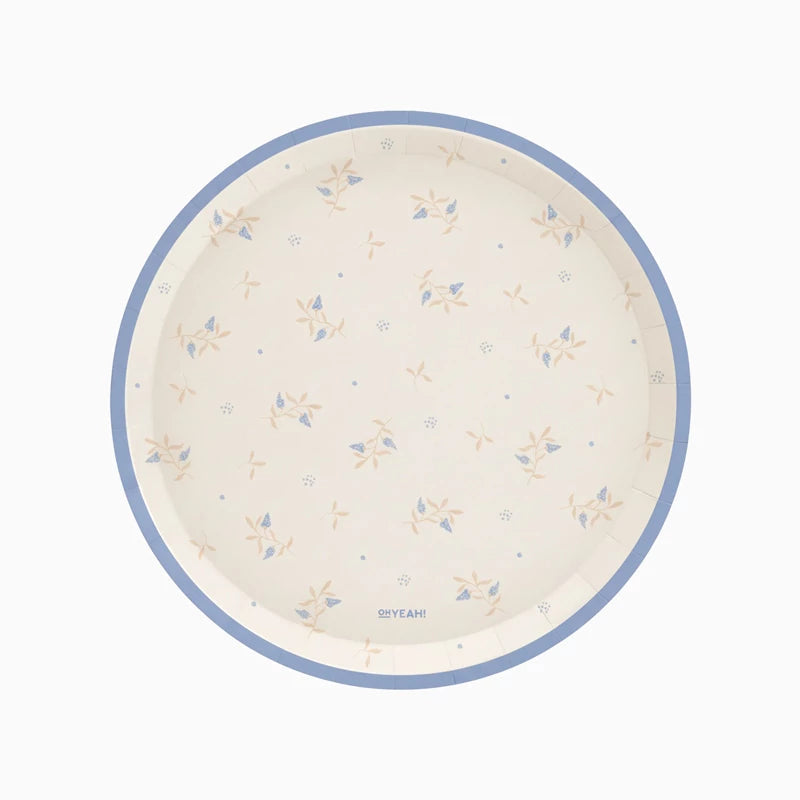 Plato Pequeño Floral Azul