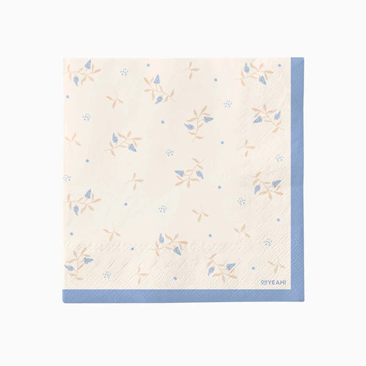 Servilletas Floral Azul- pack 20 uds.