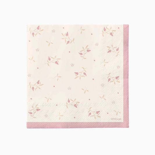 Servilletas Floral rosa- pack 20 uds.