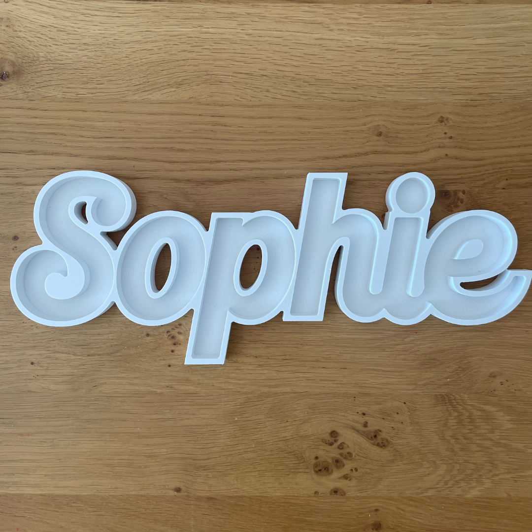 Bandeja personalizable con nombre letra cursiva