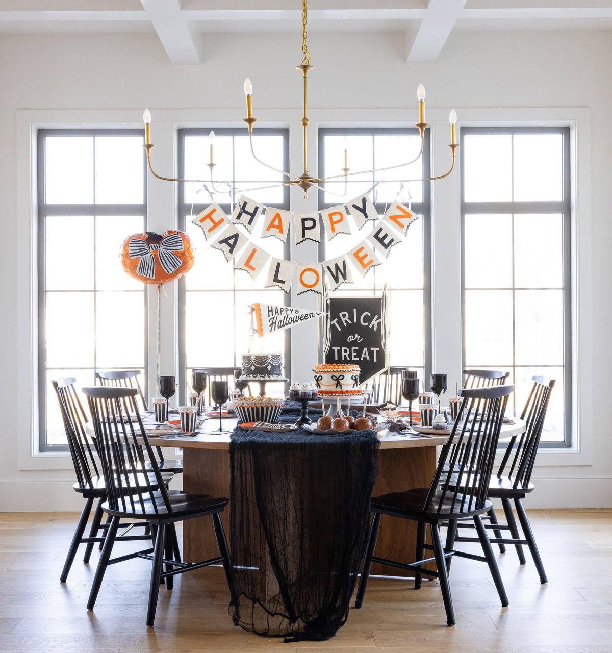Guirnalda de fieltro «Happy Halloween»