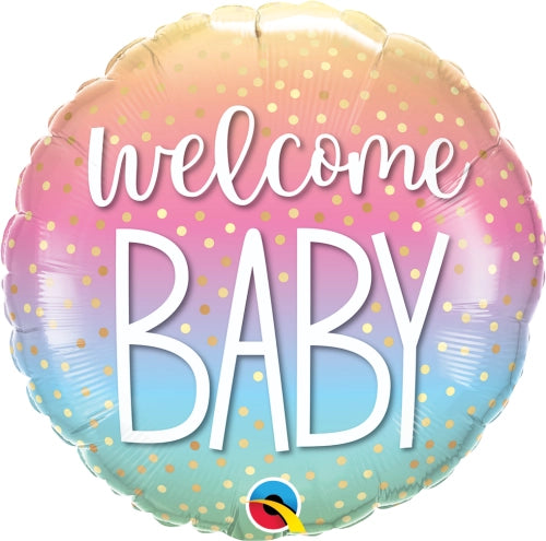Globo Welcome Baby rosa/celeste