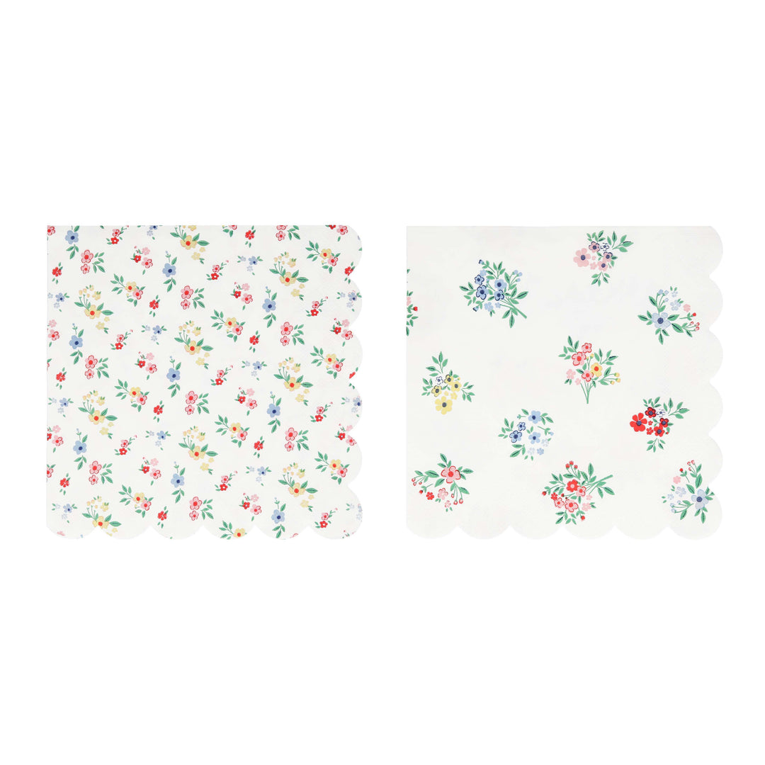 Servilletas florales Disty Posy grandes - pack 16 uds.