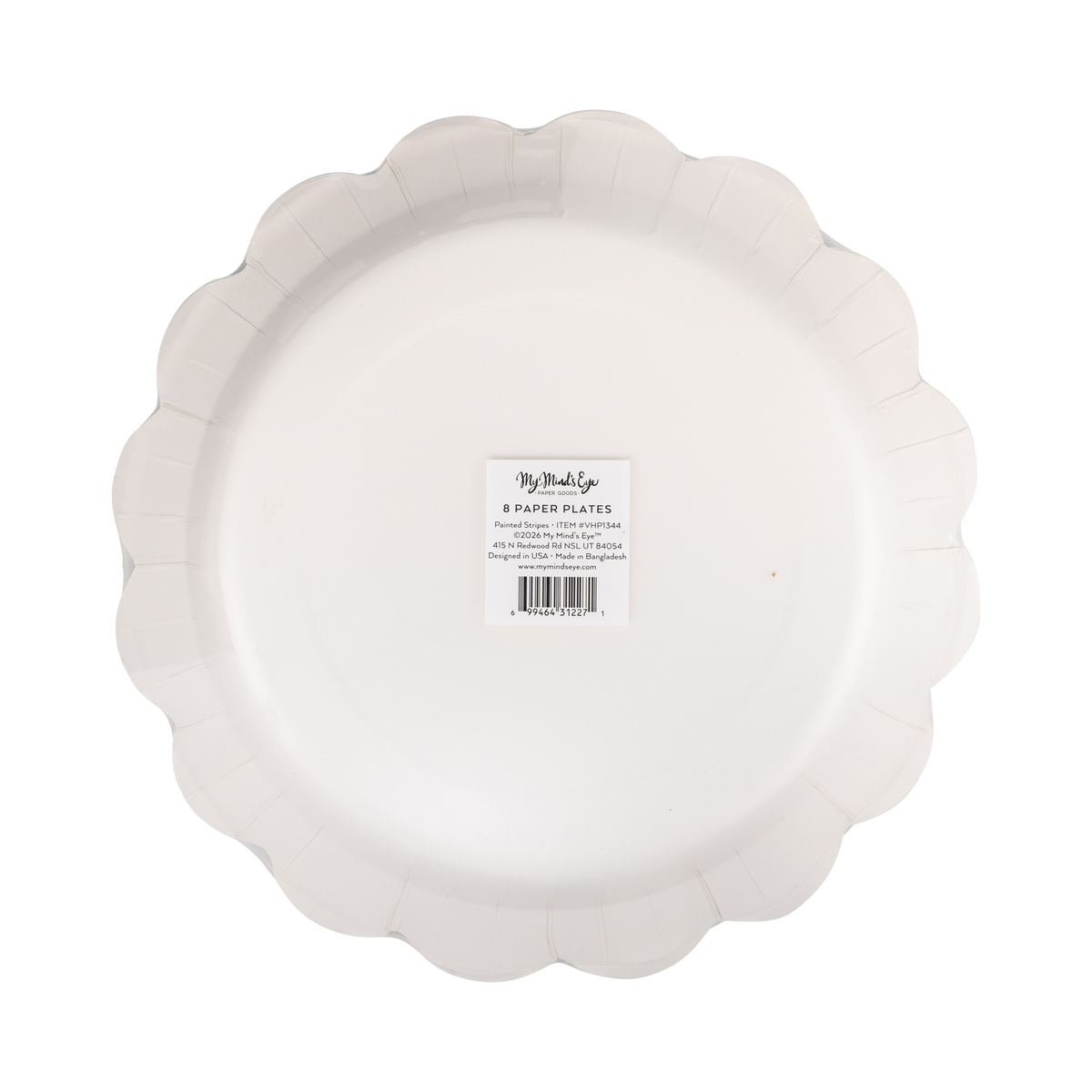 Plato de Rayas garabateadas de Halloween- pack 8 uds.