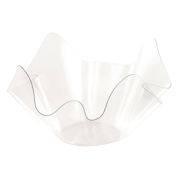 Bowl ondulado transparente reutilizable
