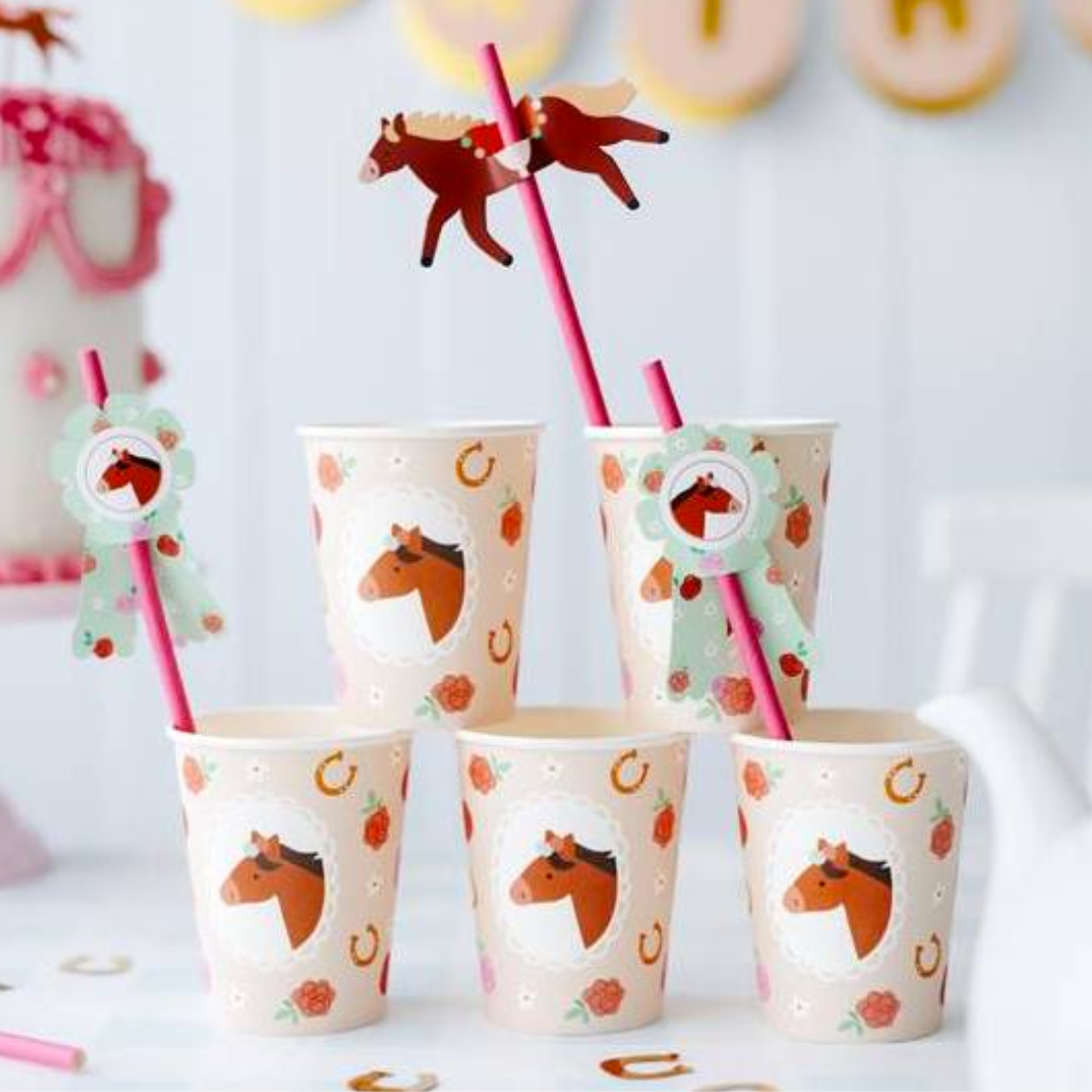 Pajitas de Caballos - pack 6 uds.