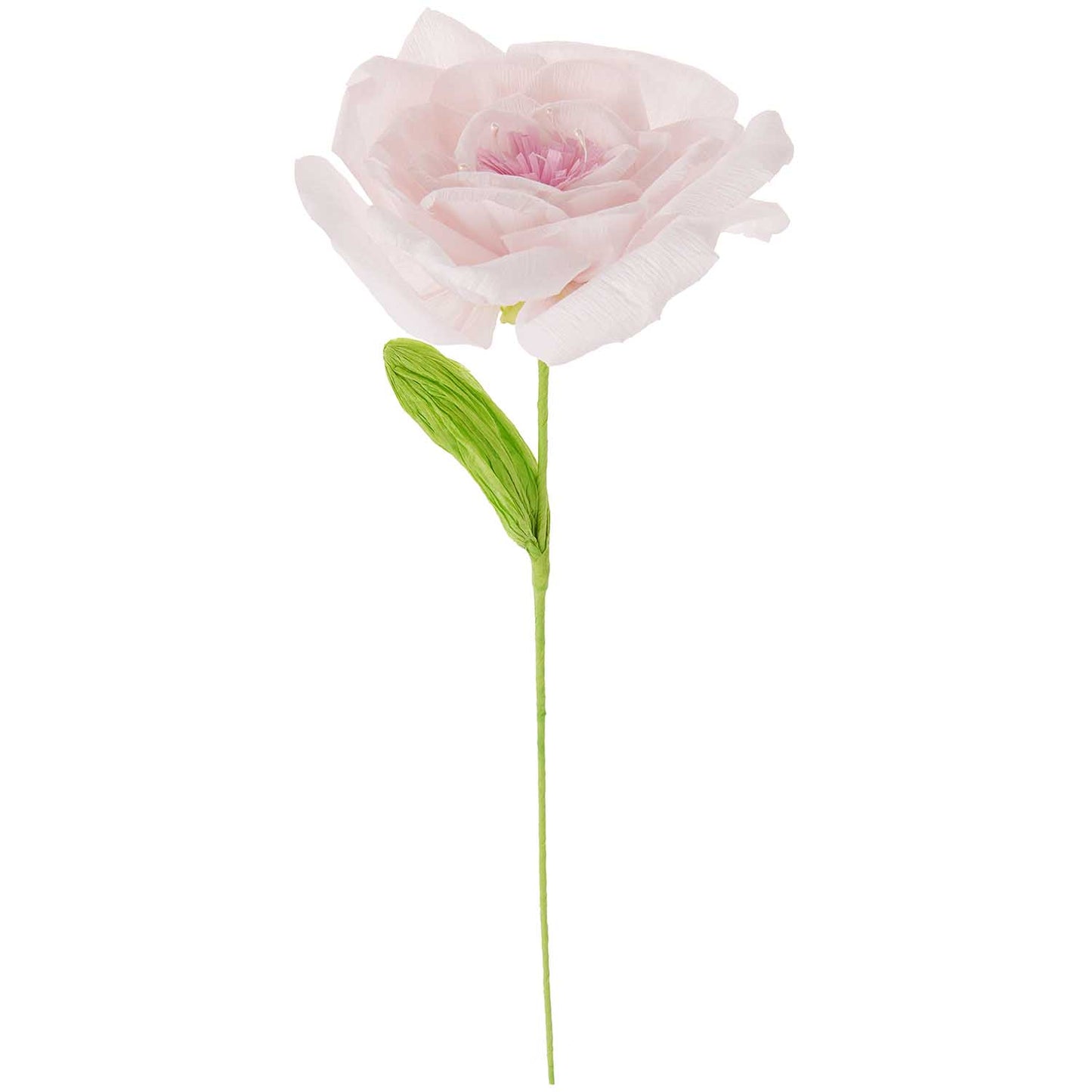 Flor de papel decorativa rosa