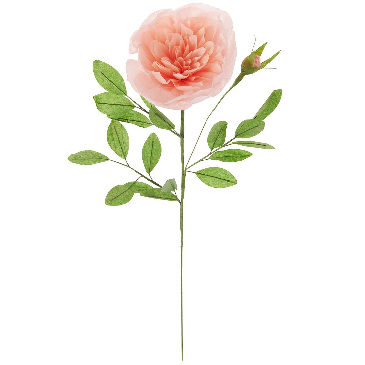 Flor de papel decorativa rosa albaricoque