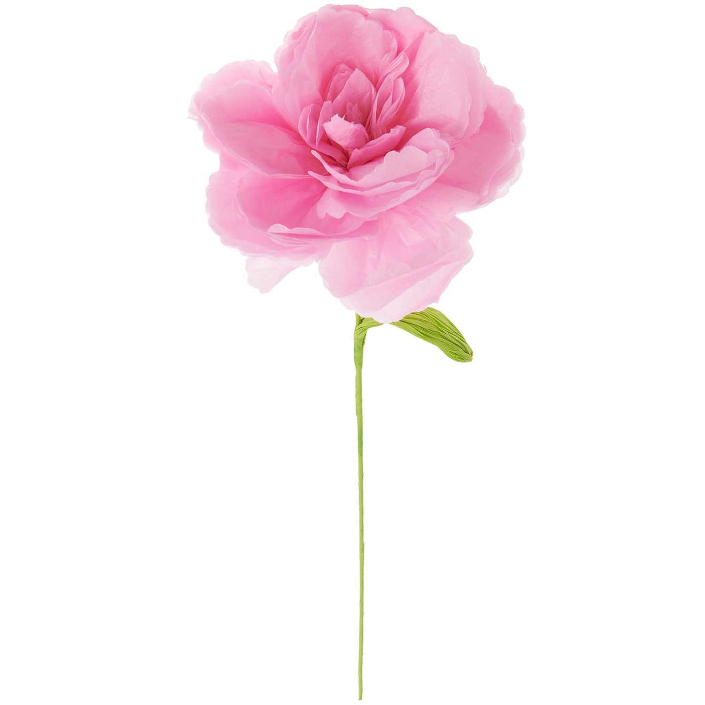 Flor de papel decorativa peonia rosa