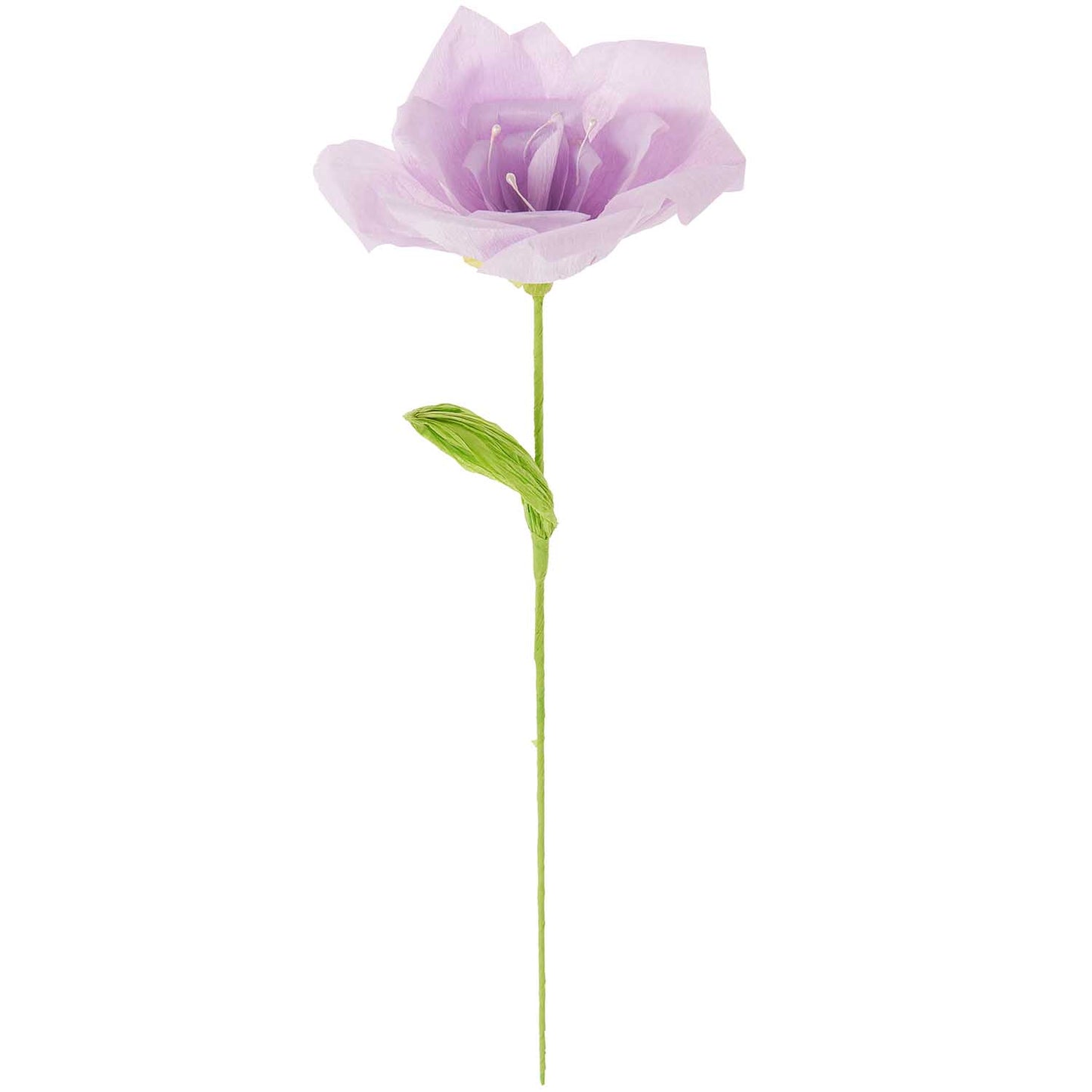 Flor de papel decorativa rosa morada