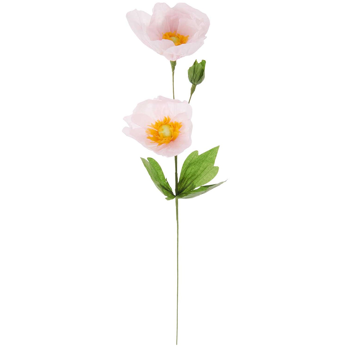 Flor de papel decorativa amapola rosa