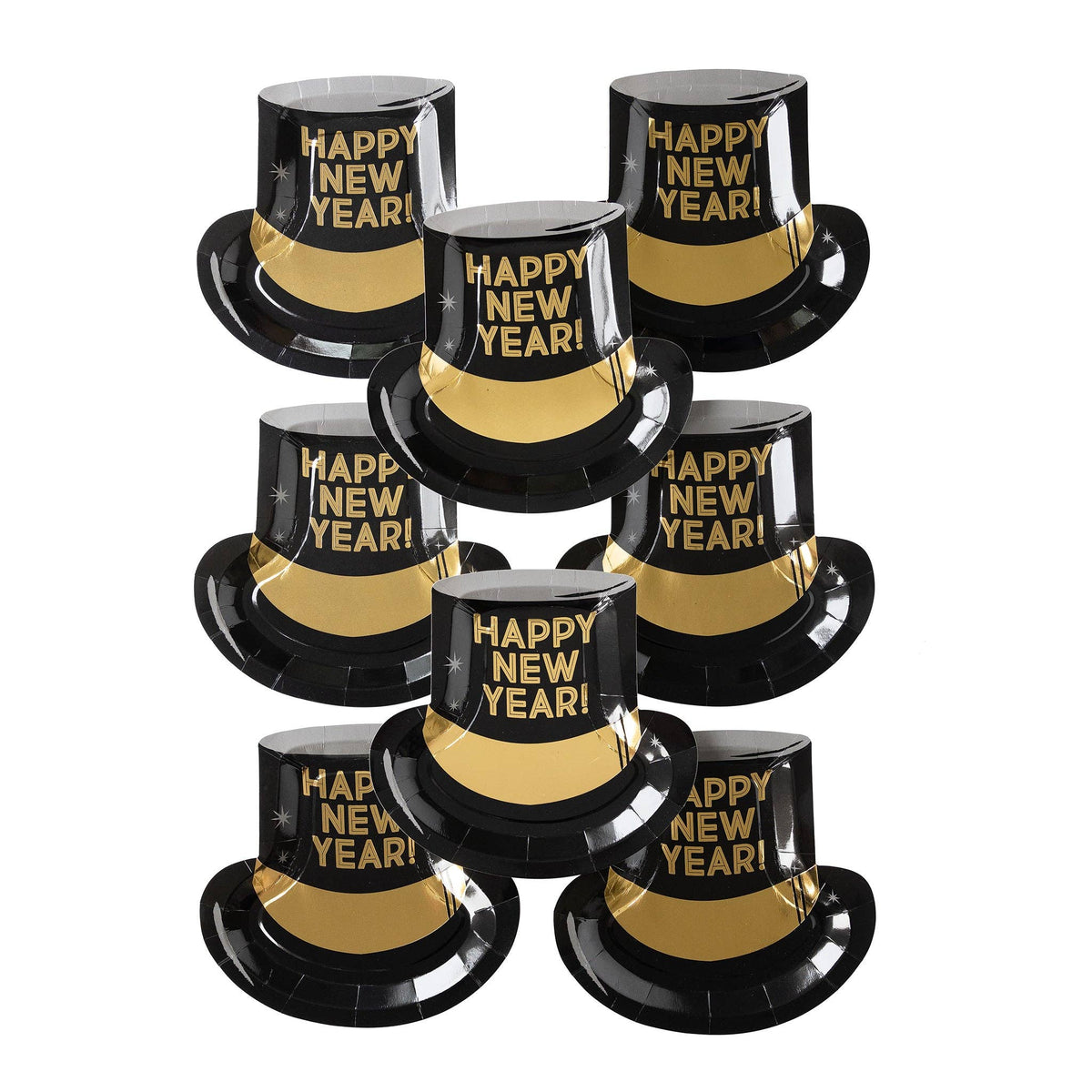 Plato con Forma de Sombrero de Año Nuevo- pack 8 uds.