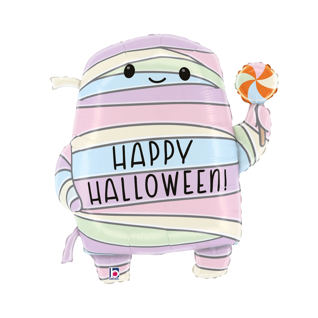 Globo momia pastel -Happy Halloween-