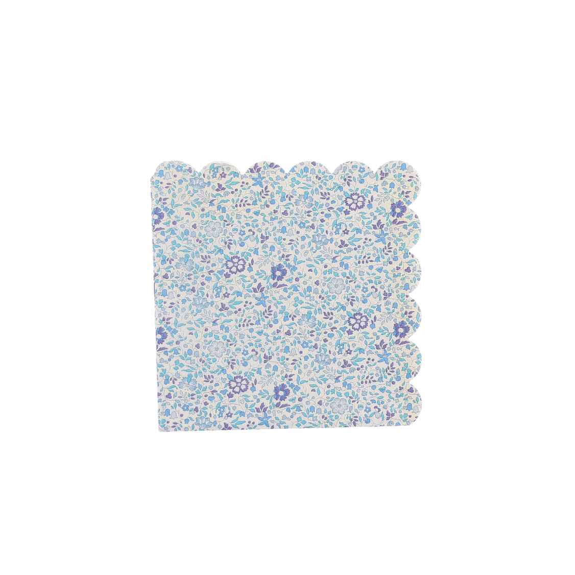 Servilleta pequeña flores azules- pack 20 uds.