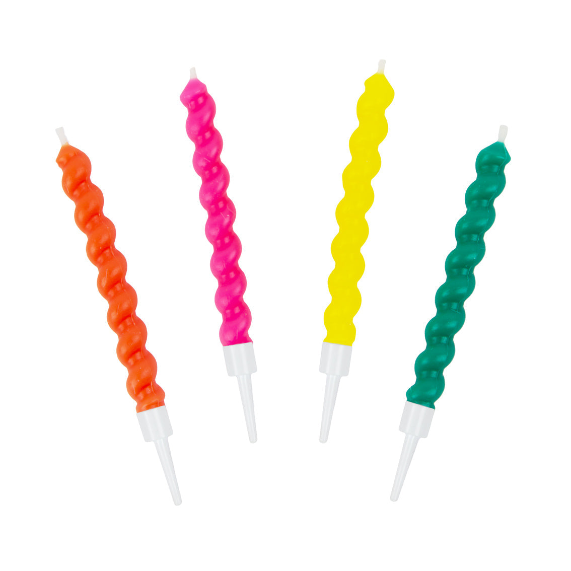Velas espiral colores- pack 8 uds.