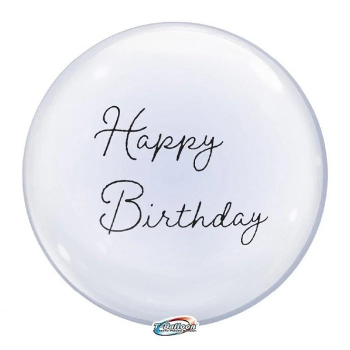 Globo burbuja Happy Birthday