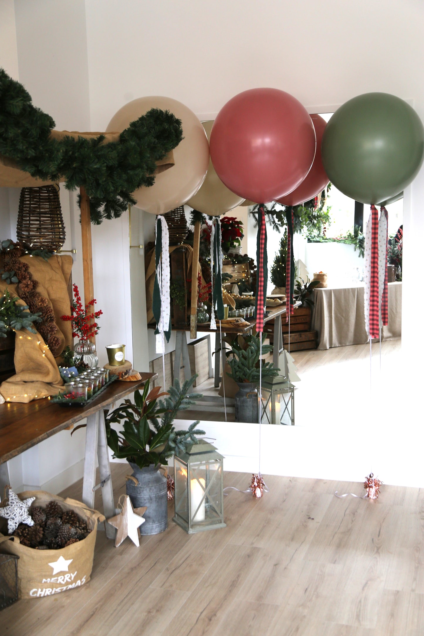 Globo XL empolvado Navidad