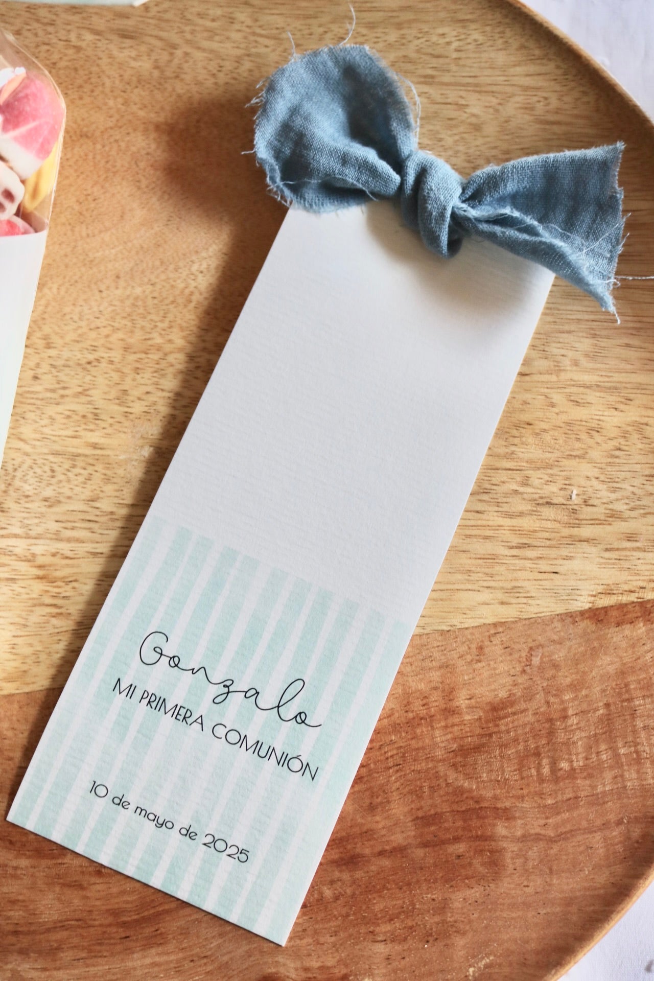 Marcapáginas con cinta