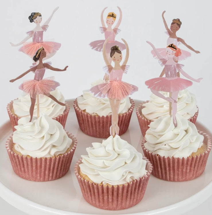 Set de cupcakes ballet - pack 24 uds.