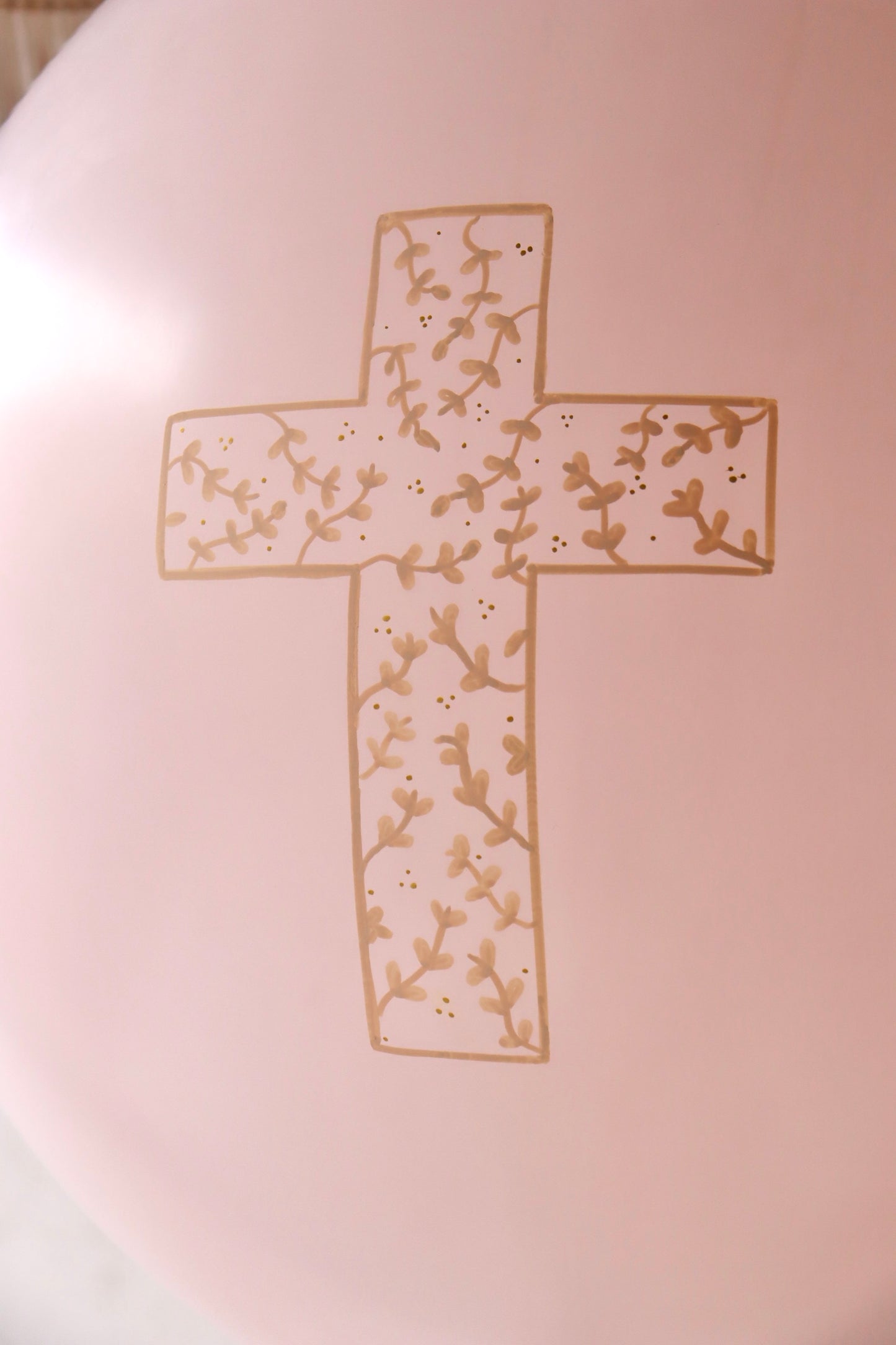 Globo XL con cruz de flores