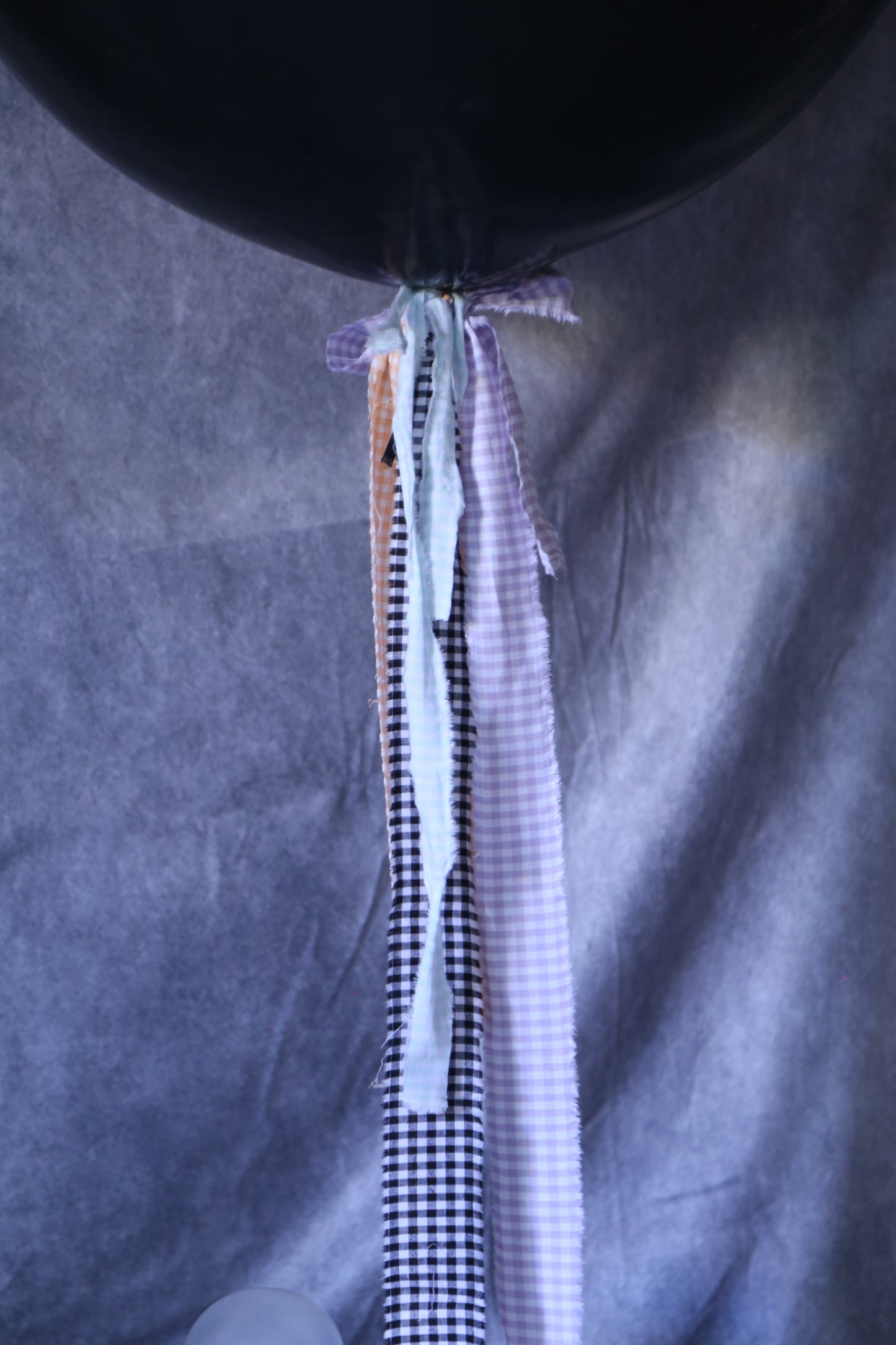 Lazo de tela Vichy lila