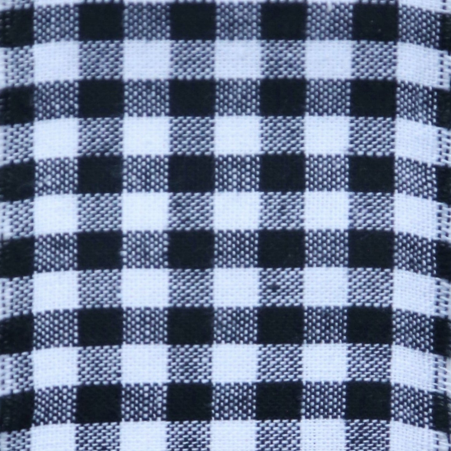 Lazo de tela Vichy negro