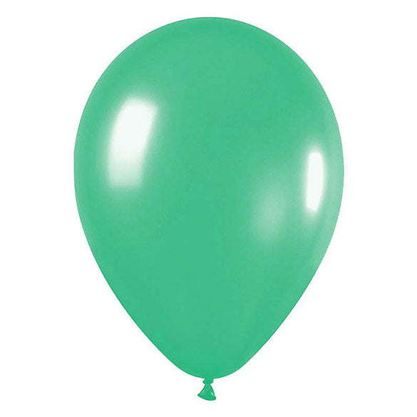 Globo de látex verde - pack 50 uds.