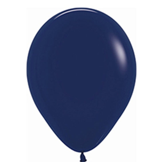 Globo de látex azul naval- pack 12 uds.