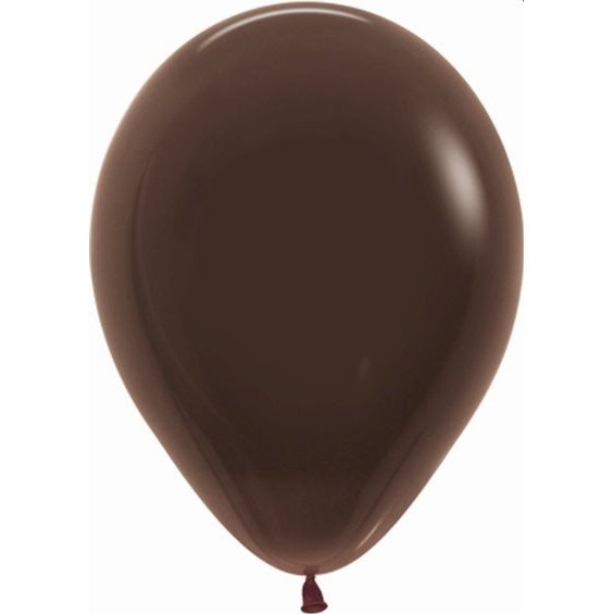 Globo de látex marrón chocolate-pack 50 uds.