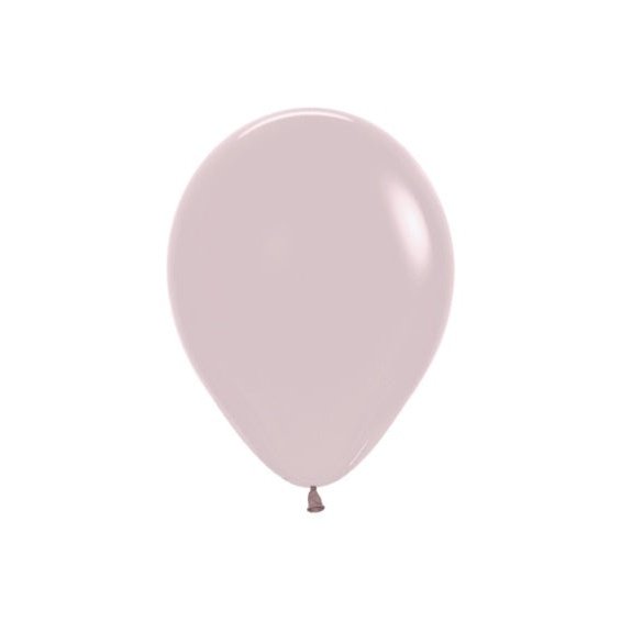 Globo de látex rosa empolvado- pack 12 uds