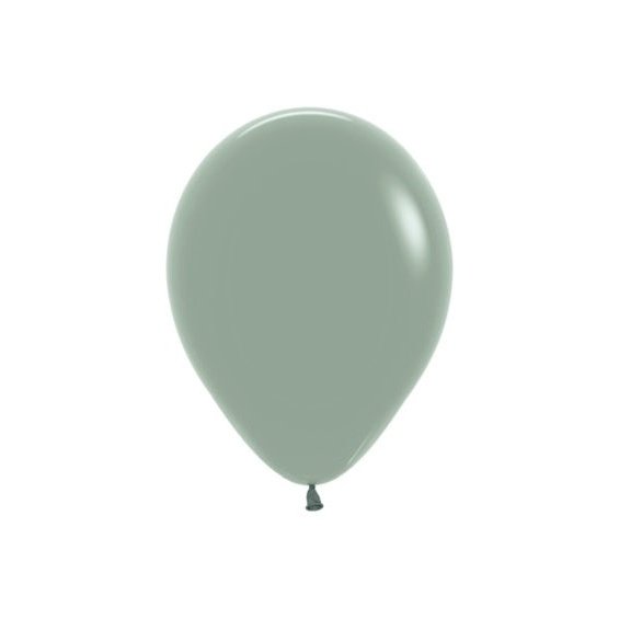 Globo de látex verde laurel- pack 12 uds.