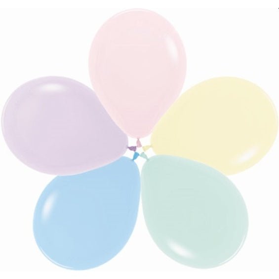 Globo de látex multicolor pastel- pack 12 uds.
