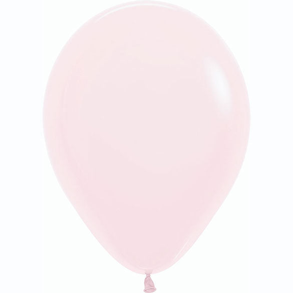 Globo de látex rosa pastel - pack 12 uds.