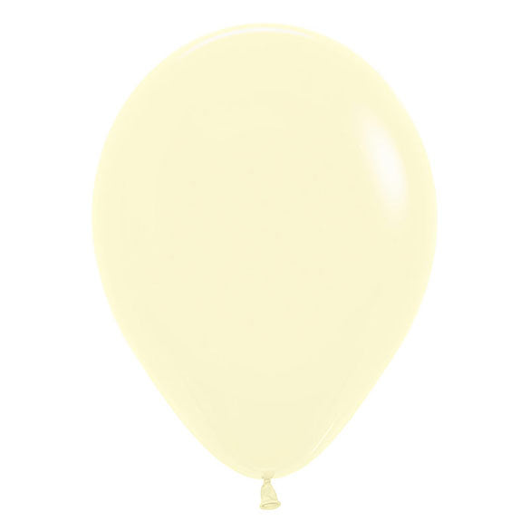 Globo de látex amarillo pastel - pack 50 uds.