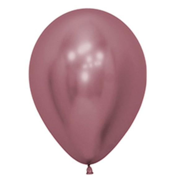 Globo de látex rosa reflex- pack 12 uds.