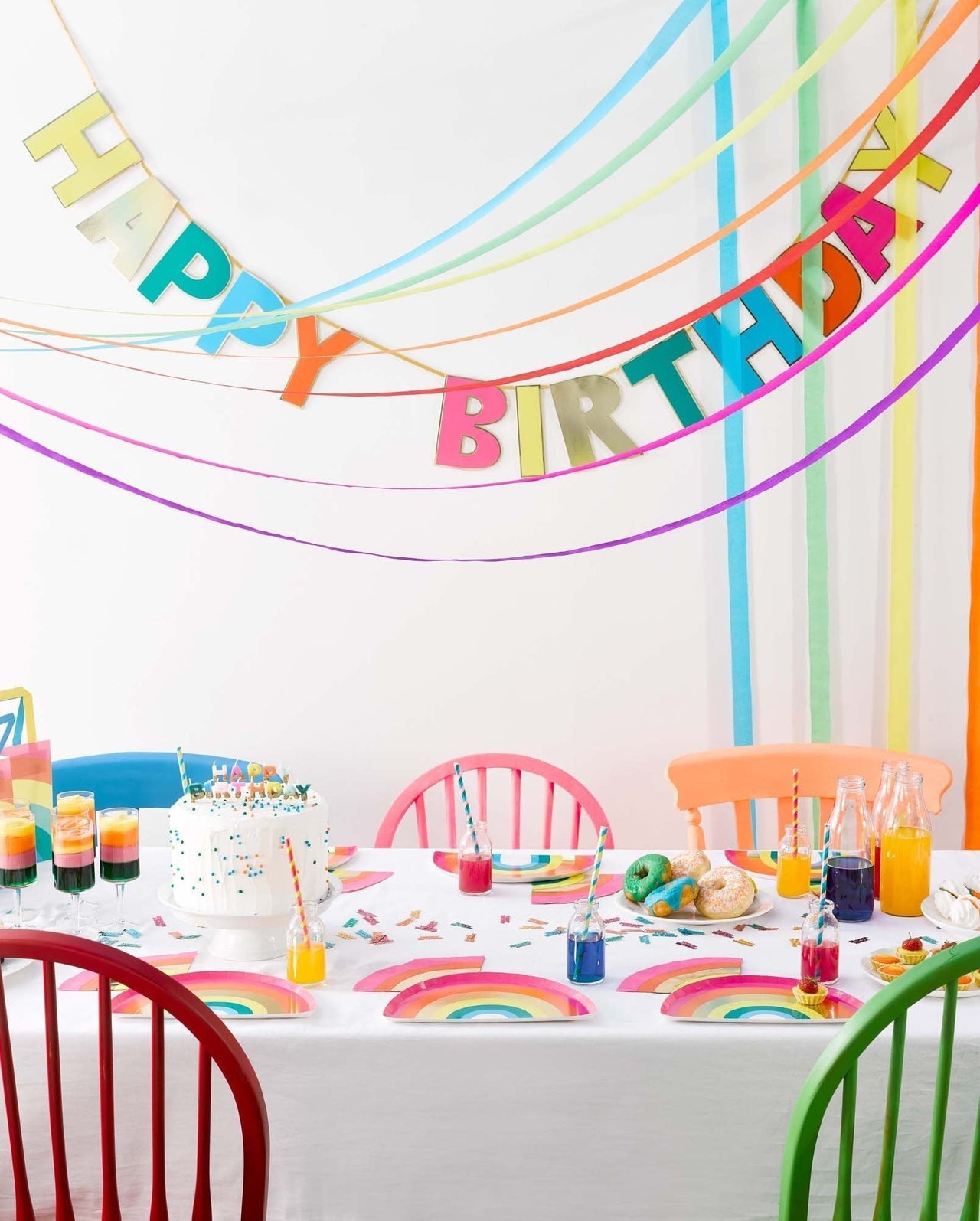 Guirnalda letras colores -Happy Birthday-
