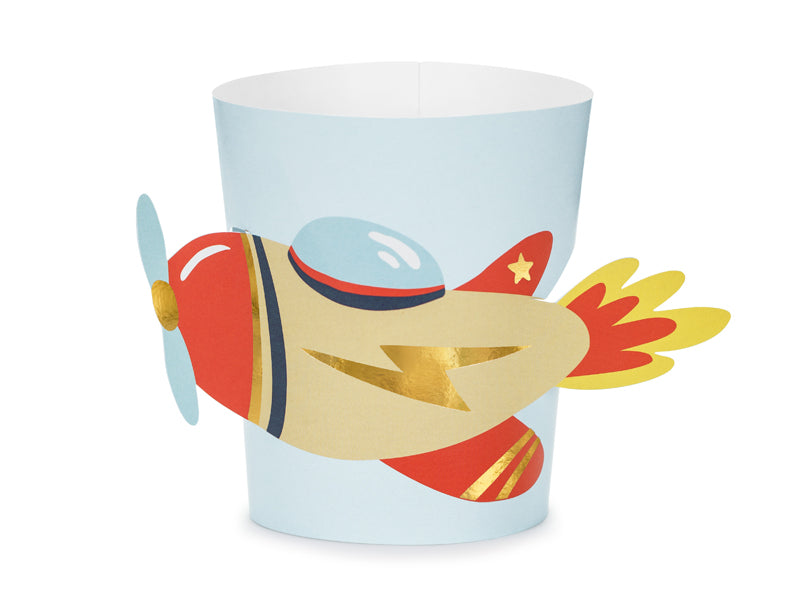 Funda para vaso avion 3D- pack 6 uds.