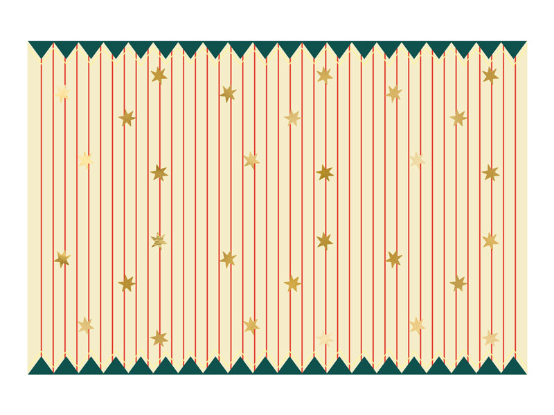 Mantel circo rayas y estrellas