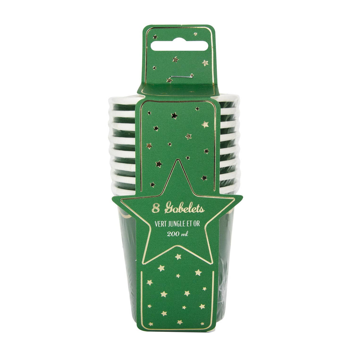 Vasos verdes - pack 8 uds.