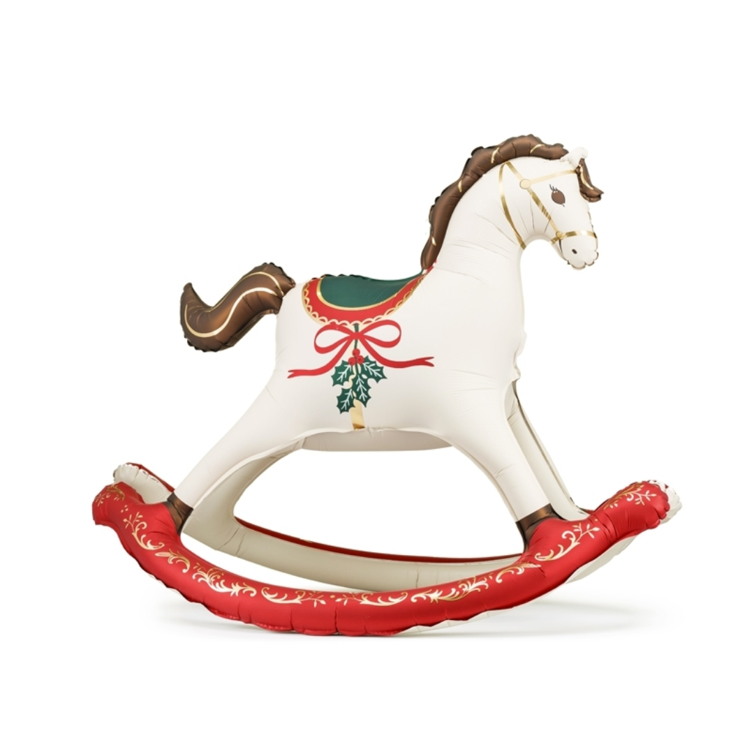 Globo foil caballo balancin para inflar con aire