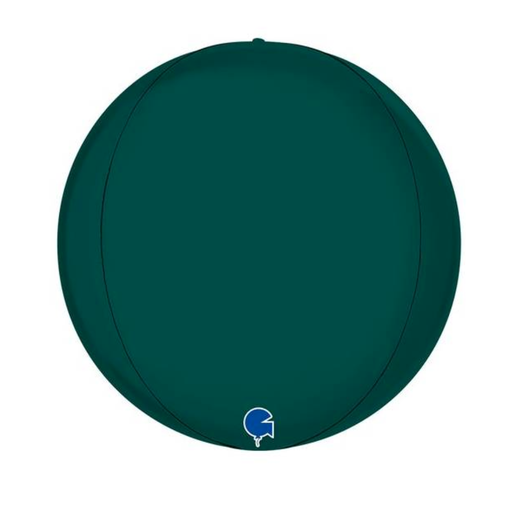 Globo foil esfera verde esmeralda