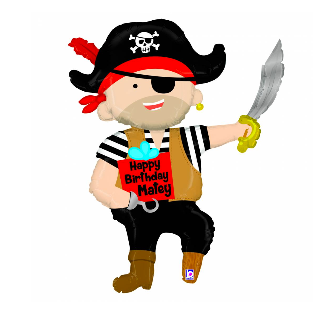 Globo foil -Happy Birthday- Pirata