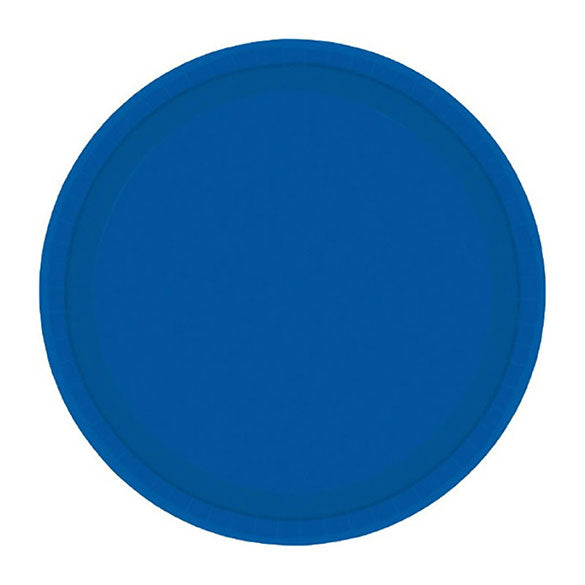 Platos Azules lisos 18 cm, Pack 8 u.