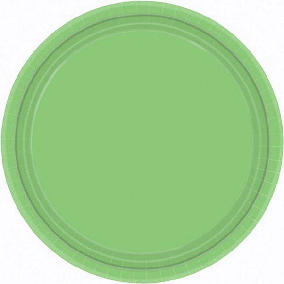 Platos Verde kiwi lisos 23 cm, Pack 8 u.