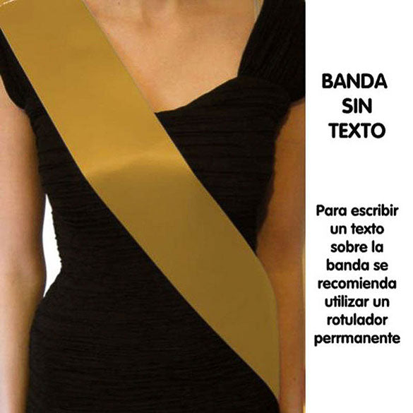 Banda sin texto lisa dorada