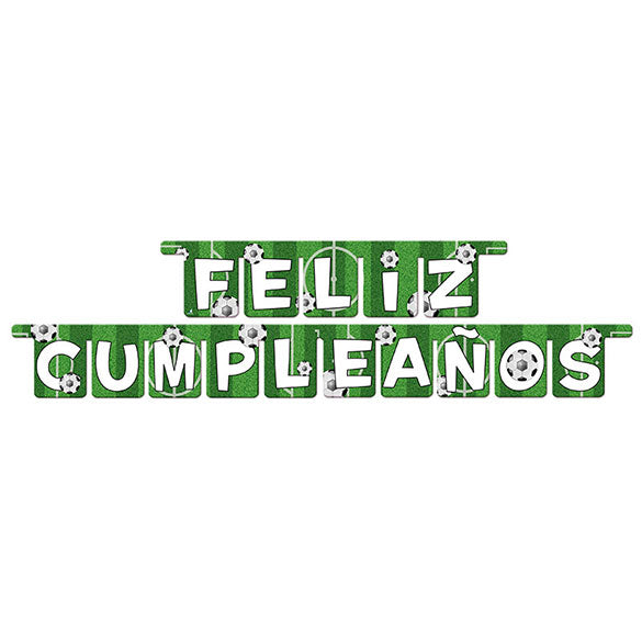 Guirnalda Feliz Cumpleaños Futbol